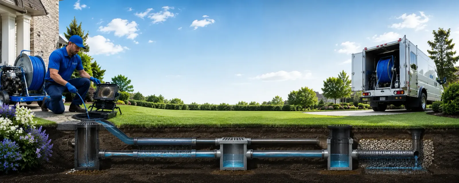 Outdoor drain cleaning information for White Plains, NY